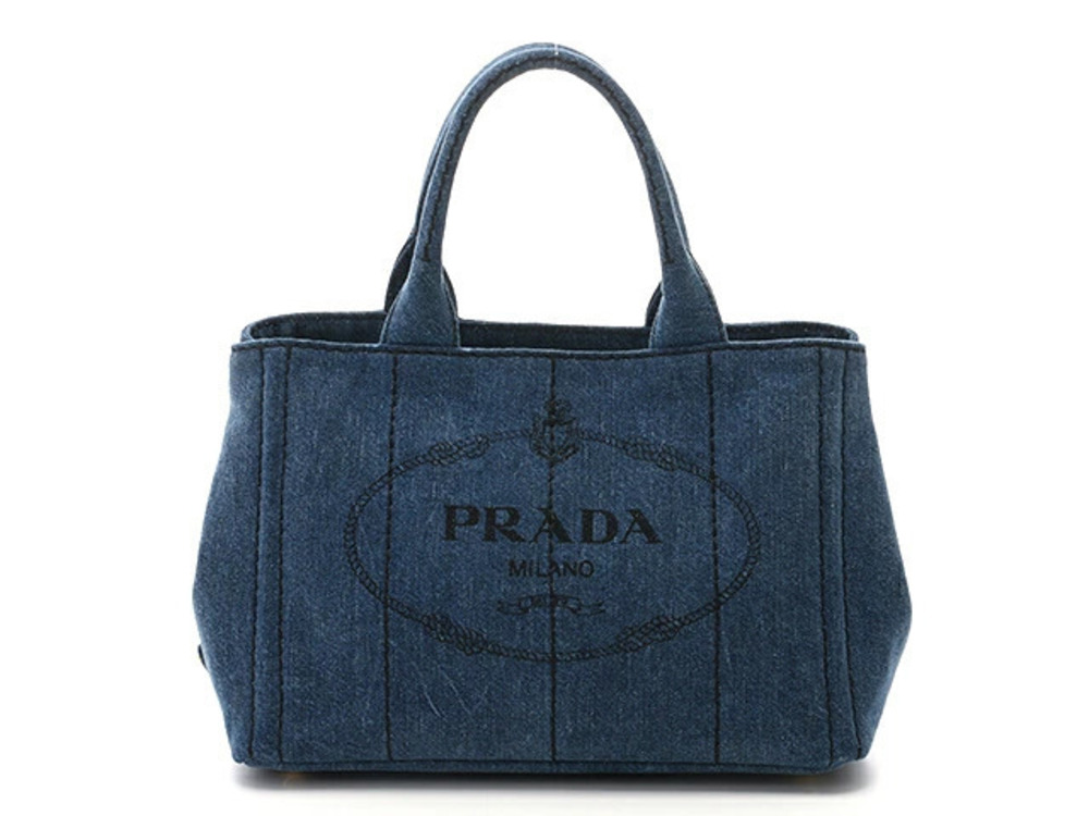 Prada Canapa Handbag Denim